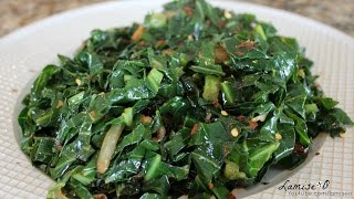 How To Cook Collard Greens Quickly  Easy Sauteed Collard Greens  Episode 90 [upl. by Ester]