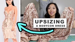 How I Upsized A Bodycon Dress  Coolirpa [upl. by Appledorf]