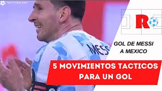 Gol de MESSI hoy 😱 Los 5 movimientos del gol de MESSI a Mexico QATAR 2022⚽ gano argentina hoy [upl. by Lynad]