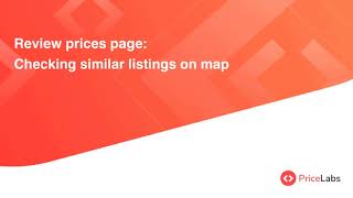 Review Prices Page Checking Similar listings on the map  PriceLabs [upl. by Naesar]