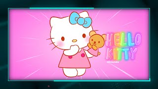 How to Draw Hello Kitty Teddy Bear Hand Puppet Neon Light drawing and coloring video drawtube28 [upl. by Kramer224]