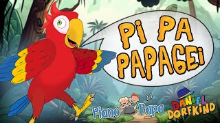 Piano Papa amp Daniel Dorfkind • Pi Pa Papagei 🦜 Kinderlieder zum Mitsingen  Kindermusik Tierlieder [upl. by Aniraad]