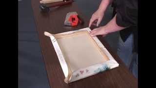 How to Stretch a Canvas for oil amp acrylic paintings giclees and prints [upl. by Okia]