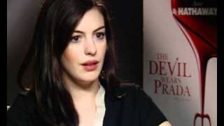 Anne Hathaway Devil Wears Prada interview part 1 [upl. by Franky]