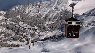 Flaine ski les cascades piste bleues de 14 kms [upl. by Kleon]