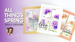 Gina K Designs All Things Spring Card Kit  Mixing New amp Old [upl. by Blalock790]