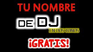 NOMBRES PARA DJS VJS RADIO WEBS CANALES DE YT DISCPLAYS SONIDOS ETC quotGRATISquot [upl. by Nahtaj]