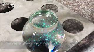 How to fill a snow globe  without getting air bubbles [upl. by Favin]