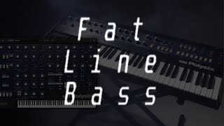 Pokémon Instruments Fat Line Bass synth bass  KORG  Polysix Legacy Collection [upl. by Gnov]