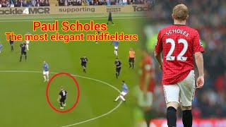 Paul Scholes ● The most elegant midfielders Skills amp Goals [upl. by Adnawahs526]