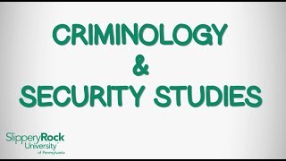 Criminology and Security Studies [upl. by Petersen]