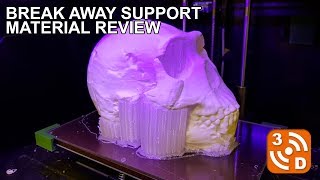 Break Away Support Material review And 3D Printed Hominid Skull [upl. by Youngran]