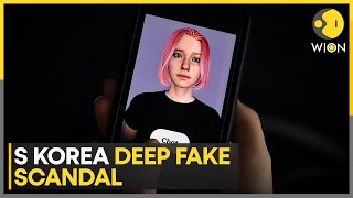 South Korea deep fake crimes scandal sexually explicit deep fakes on Telegram  WION [upl. by Erasme603]