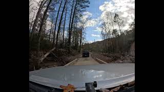 Helene damage along Curtis Creek NC chiefsholsters helene helenerecovery wncstrong wnc [upl. by Ahsienak]