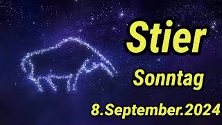 horoskop Stier Sonntag 8 September 2024 [upl. by Delmore274]