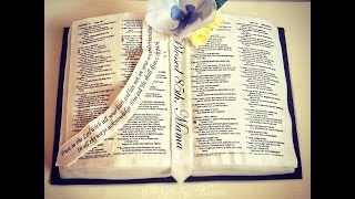 Bible Book Cake Tutorial [upl. by Sukey]