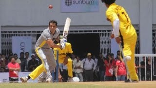 Salman Khan At Charity Cricket Match [upl. by Grantham]