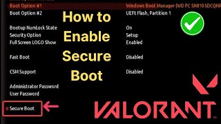 How to Enable Secure Boot on GIGABYTE Motherboard for Valorant StepbyStep Guide [upl. by Dorena306]