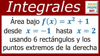 ÁREA BAJO UNA CURVA USANDO RECTÁNGULOS [upl. by Attem]