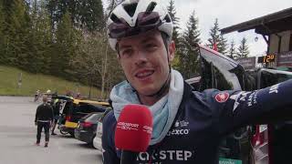 Rémi Cavagna  Interview a larrivée  Etape 5  Tour de Romandie 2022 [upl. by Old]