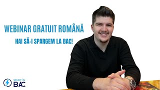 Webinar Gratuit Română  Start în Bac [upl. by Daugherty]