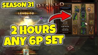 Get any 6 Piece Starter Set in just TWO HOURS Diablo 3 Season 31 [upl. by Spiegleman988]