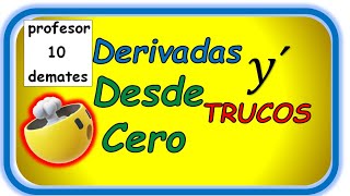 👉 Reglas de Derivación Básicas 💥TRUCOS Tablas Derivadas Ejemplos y Ejercicios resueltos División [upl. by Lehcor459]