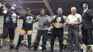 Evil Dragon vs Billie Infierno vs El Catrin vs Antisocial  Lucha Completa  Por El Campeonato Rudo [upl. by Langley924]