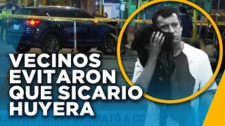 Vecinos casi linchan a sicario que escapaba tras asesinar a una persona [upl. by Socher]