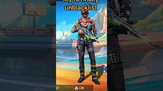 how to unblacklist your id finally my id unblacklist freefire trendingshorts subscribe [upl. by Adnyleb]