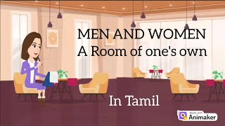 Men and women A room of ones own Virginia Woolf in tamil [upl. by Lenee]