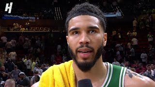 Jayson Tatum talks Game 1 Celtics vs pacers  Postgame Interview 🎤 [upl. by Isnam]