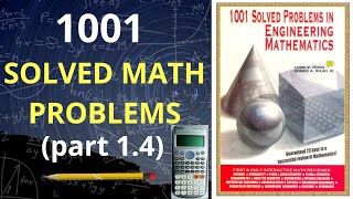 CONVERSIONS part 2 1001 Solved Problems in Engineering Mathematics DAY 1 3140 [upl. by Egroeg583]