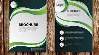 How to Design Brochure Vector Using Adobe Illustrator PART 1 [upl. by Shenan]