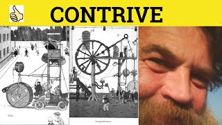 🔵 Contrive Contrived Contrivance  Contrive Meaning  Contrive Examples  GRE 3500 Vocabulary [upl. by Ettevey]