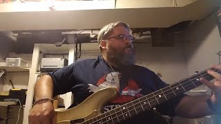 Glen Campbell tribute  Rhinestone Cowboy  bass cover [upl. by Asilat767]