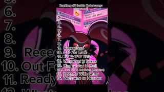 Ranking Hazbin Hotel Season 1 songs hazbinhotel ranked opinion shorts [upl. by Lyckman]