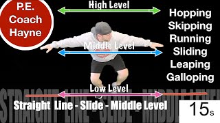 Locomotor Skills Pathways Levels and Directions Lesson [upl. by Rotow310]