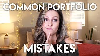 ART ADVICE COMMON PORTFOLIO MISTAKES [upl. by Nored]