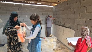 Tiling the kitchen next to the cave the hope of the grandmother and two orphans multiplied [upl. by Williamsen]