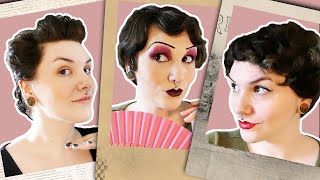 VINTAGE HAIRSTYLES  3 Ways I Style My Short Hair for HISTORICAL amp RETRO LOOKS [upl. by Adelle665]