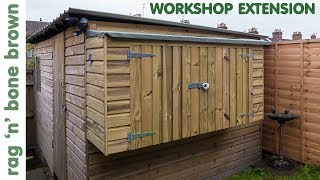 Building The Workshop Shed Extension part 1 of 2 [upl. by Isma]