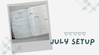 July Planner Setup  Sterling Ink  Cocoa Daisy [upl. by Abbotsun]