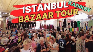 Kadikoy Market Adventure Discovering Sali Pazari in 4K  Captivating Walking Tour [upl. by Hegyera]