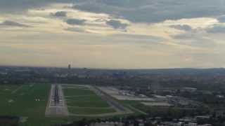 COCKPIT VIEW OF APPROACH AND LANDING AT BOLOGNA AIRPORT RUNWAY 12 [upl. by Yeldoow]