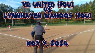 Turkey Shoot VB United 10u vs Lynnhaven Wahoos 10u Nov 9 2024 [upl. by Ivz]