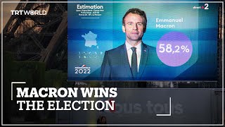 Polls suggest President Emmanuel Macron wins election [upl. by Oahc]