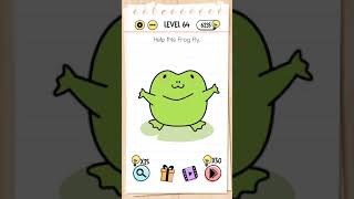 Brain test level 64 helping frog fly [upl. by Htebazile]