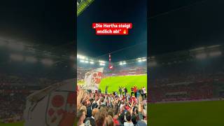 Die Hertha steigt endlich ab 🤯🎶  Südkurve  FC Köln vs Hertha BSC ultras [upl. by Eiznekcam307]