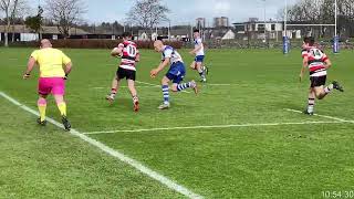 U16 boys rugby Saltire Energy cup final Stirling County v Dunfermline [upl. by Dlnaod]